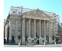 Mansion House, home of the Lord Mayor of London 